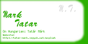 mark tatar business card