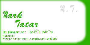 mark tatar business card